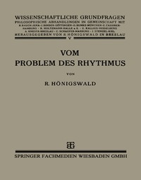 bokomslag Vom Problem des Rhythmus