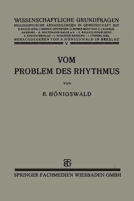 Vom Problem des Rhythmus 1