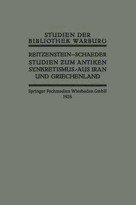 bokomslag Studien zum Antiken Synkretismus aus Iran und Griechenland