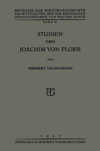 bokomslag Studien ber Joachim von Floris