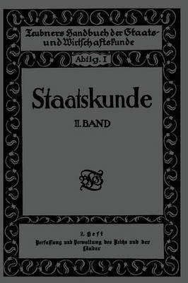 bokomslag Staatskunde