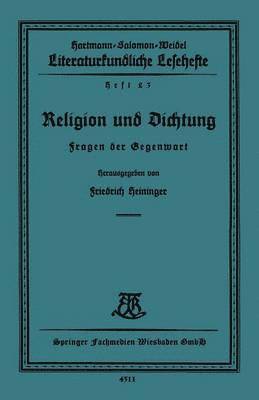 Religion und Dichtung 1