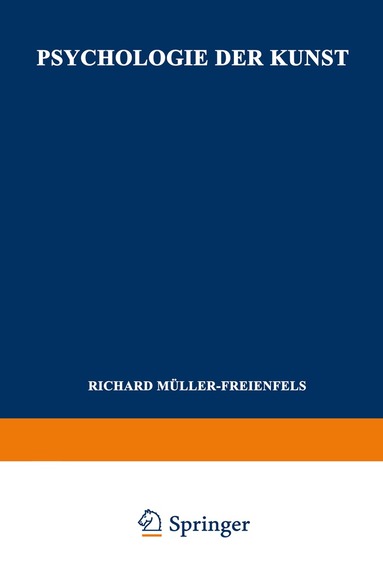 Richard Müller-Freienfels - Psychologie der Kunst, Häftad