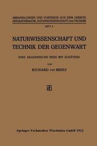 bokomslag Naturwissenschaft und Technik der Gegenwart