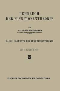 bokomslag Lehrbuch der Funktionentheorie