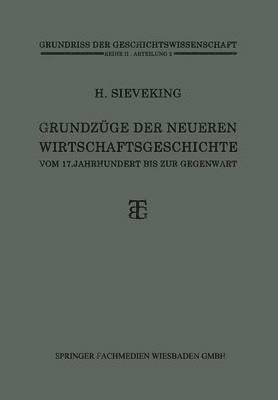 bokomslag Grundzge der Neueren Wirtschaftsgeschichte