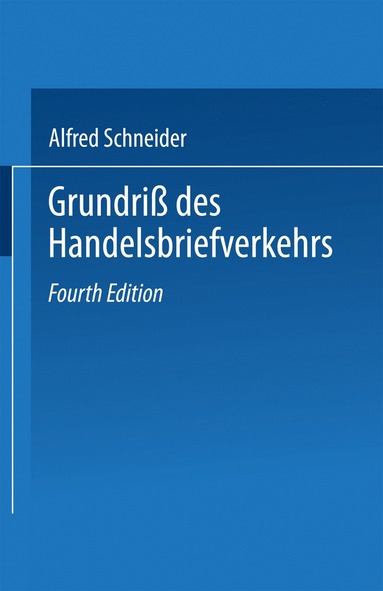 bokomslag Grundri des Handelsbriefverkehrs