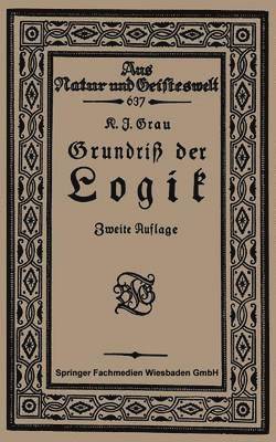 bokomslag Grundriß der Logik