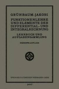 bokomslag Funktionenlehre und Elemente der Differential- und Integralrechnung