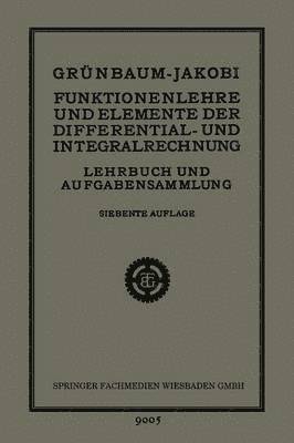 bokomslag Funktionenlehre und Elemente der Differential- und Integralrechnung