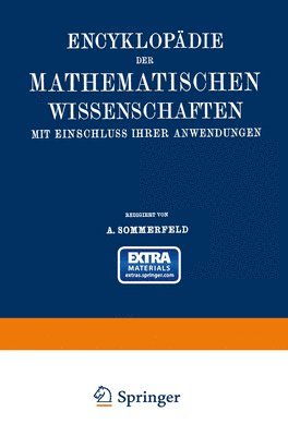 bokomslag Encyklopädie der mathematischen Wissenschaften mit Einschluss ihrer Anwendungen