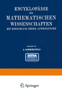 bokomslag Encyklopdie der mathematischen Wissenschaften mit Einschluss ihrer Anwendungen