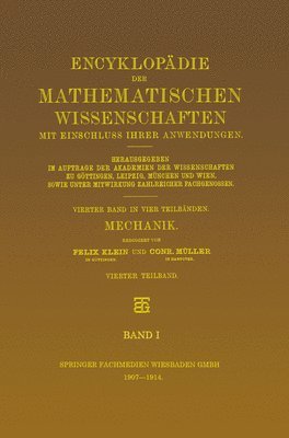 Conr. Müller, Felix Klein, Conr Müller - Mechanik, Häftad