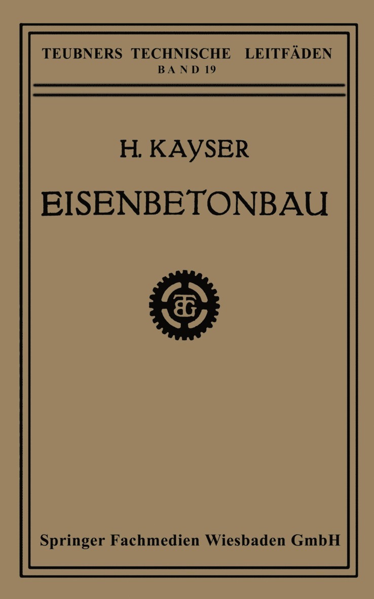 H. Kayser, H. Kayser - Eisenbetonbau, Häftad