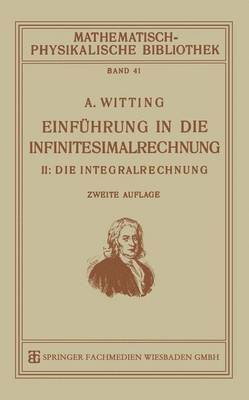 bokomslag Einführung in die Infinitesimalrechnung