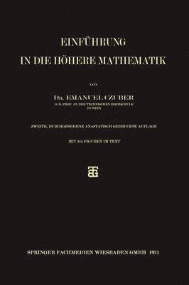 bokomslag Einfhrung in die hhere Mathematik