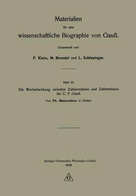 bokomslag Die Wechselwirkung zwischen Zahlenrechnen und Zahlentheorie bei C. F. Gauß