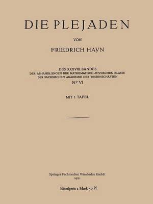 Friedrich Hayn, Friedrich Hayn - Die Plejaden, Häftad