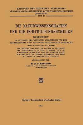 Die Naturwissenschaften und die Fortbildungsschulen 1