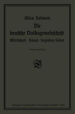 bokomslag Die deutsche Volksgemeinschaft