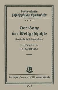 bokomslag Der Gang der Weltgeschichte