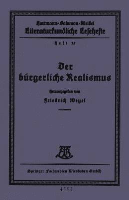 bokomslag Der bürgerliche Realismus
