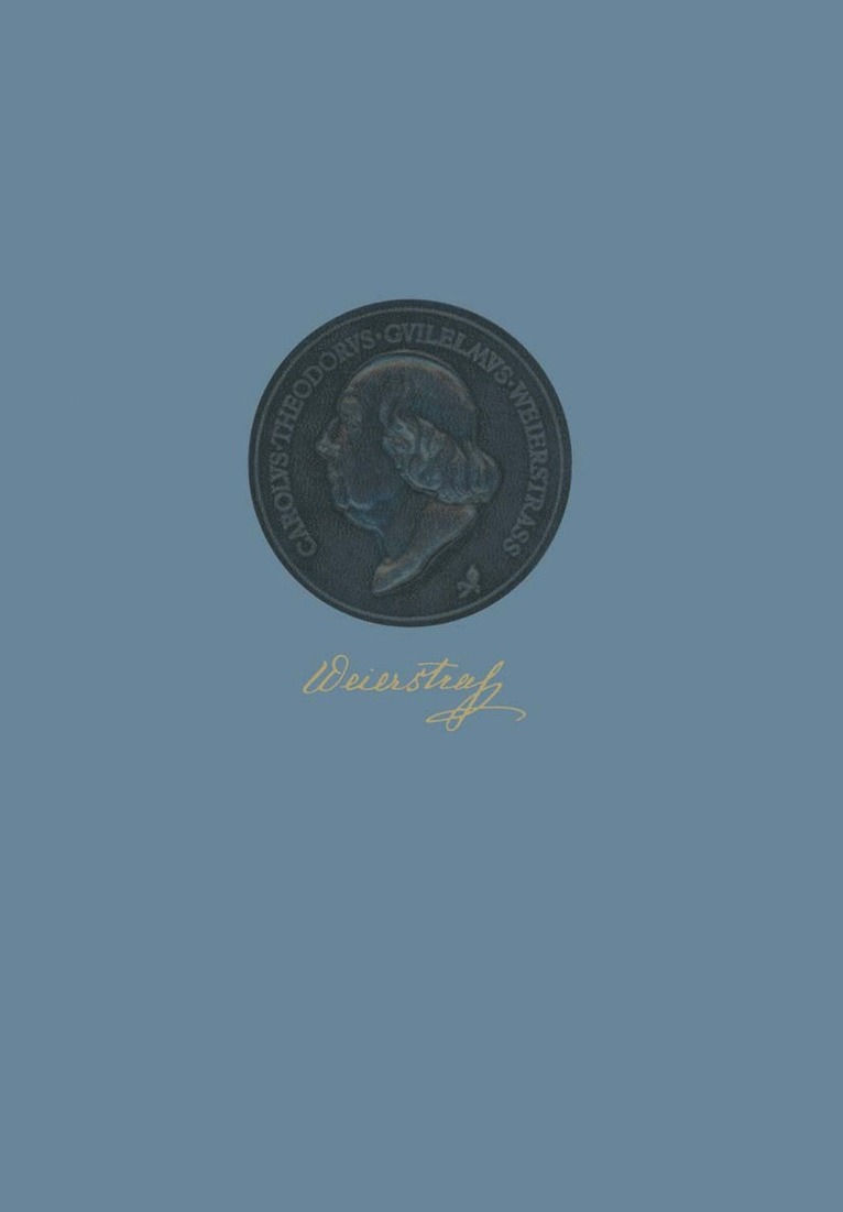 Heinrich Behnke, Klaus Kopfernann - Festschrift zur Gedächtnisfeier für Karl Weierstraß 1815–1965, Häftad