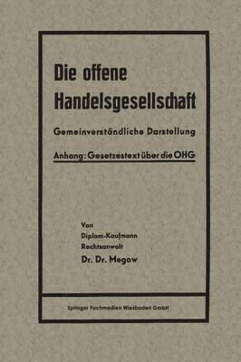 bokomslag Die offene Handelsgesellschaft (OHG)