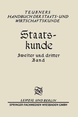 bokomslag Staats-kunde