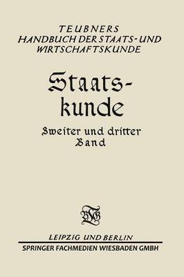 bokomslag Staats-kunde