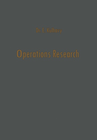 bokomslag Operations Research