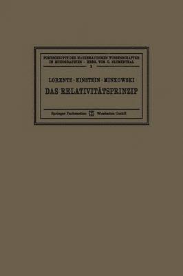 Hendrik Antoon Lorentz, Albert Einstein, Hermann Minkowski, H. A. Lorentz - Das Relativitätsprinzip, Häftad