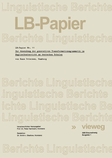 bokomslag Zur Anwendung der generativen Transformationsgrammatik im Englischunterricht an deutschen Schulen