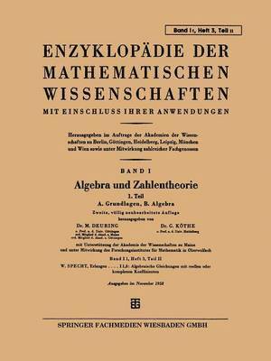 bokomslag Enzyklopdie der Mathematischen Wissenschaften mit Einschluss Ihrer Anwendungen