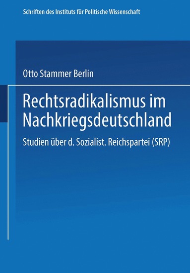 bokomslag Rechtsradikalismus im Nachkriegsdeutschland