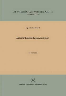 bokomslag Das amerikanische Regierungssystem