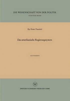 bokomslag Das amerikanische Regierungssystem