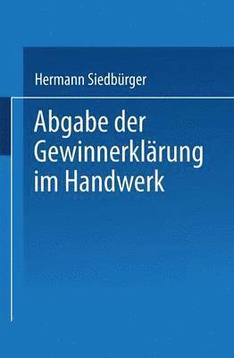 bokomslag Abgabe der Gewinnerklärung im Handwerk