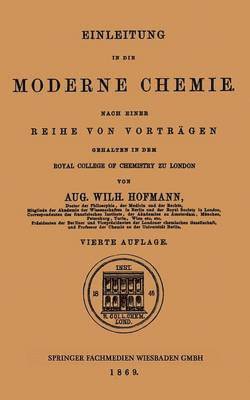 bokomslag Einleitung in die moderne Chemie