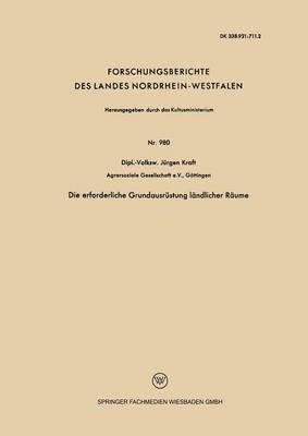 bokomslag Die erforderliche Grundausrustung landlicher Raume