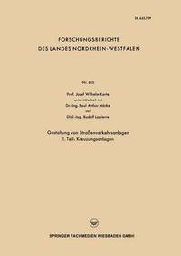 bokomslag Gestaltung von Straßenverkehrsanlagen