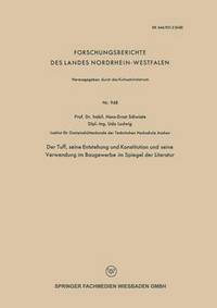 bokomslag Der Tuff, seine Entstehung und Konstitution und seine Verwendung im Baugewerbe im Spiegel der Literatur