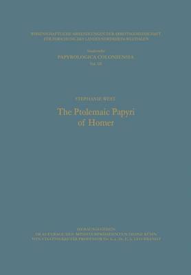 The Ptolemaic Papyri of Homer 1