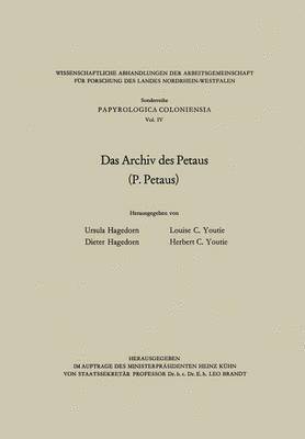 bokomslag Das Archiv Des Petaus: (P. Petaus)