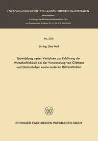 bokomslag Entwicklung neuer Verfahren zur Erhhung der Wirtschaftlichkeit bei der Verwendung von Gichtgas und Gichtstuben sowie anderen Httenstuben