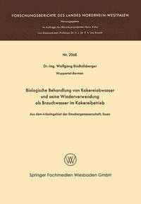 bokomslag Biologische Behandlung von Kokereiabwasser und seine Wiederverwendung als Brauchwasser im Kokereibetrieb