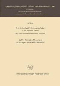 bokomslag Elektrochemische Messungen an Inertgas-Sauerstoff-Gemischen