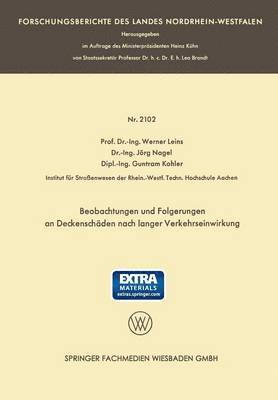 bokomslag Beobachtungen und Folgerungen an Deckenschden nach langer Verkehrseinwirkung