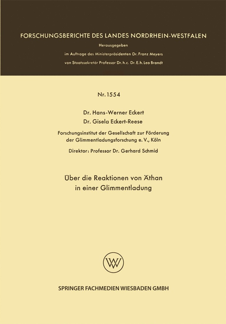 Über die Reaktionen von Äthan in einer Glimmentladung