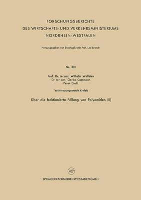 bokomslag ber die fraktionierte Fllung von Polyamiden (II)